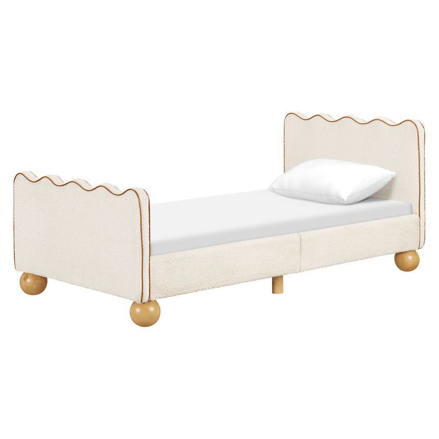 Lit Simple Rizo - Boucle Ivoire-Babyletto-LET-M31369PWBTAN-CLÉMENT