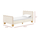 Lit Simple Rizo - Boucle Ivoire-Babyletto-LET-M31369PWBTAN-CLÉMENT