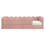 Lit Simple Rizo Inspiré Montessori - Boucle Rose-Babyletto-LET-M31376PRSB-CLÉMENT