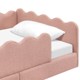 Lit Simple Rizo Inspiré Montessori - Boucle Rose-Babyletto-LET-M31376PRSB-CLÉMENT