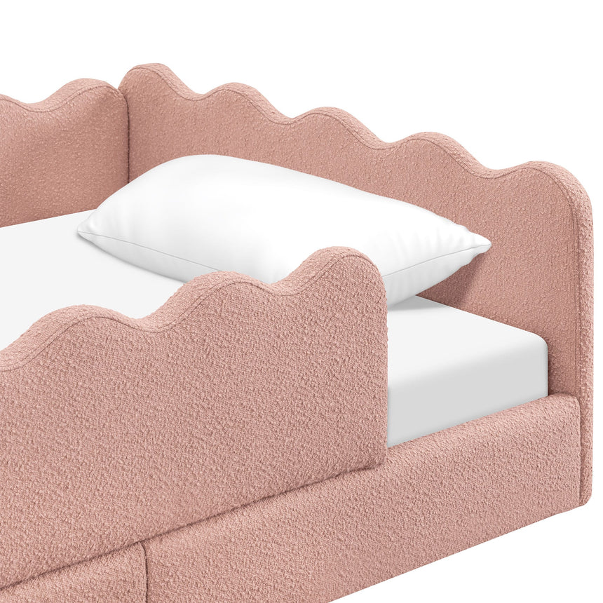 Lit Simple Rizo Inspiré Montessori - Boucle Rose-Babyletto-LET-M31376PRSB-CLÉMENT