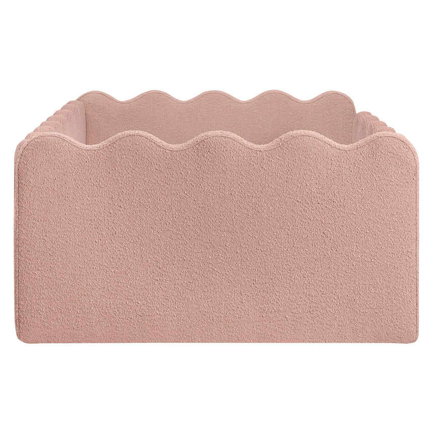 Lit Simple Rizo Inspiré Montessori - Boucle Rose-Babyletto-LET-M31376PRSB-CLÉMENT