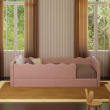 Lit Simple Rizo Inspiré Montessori - Boucle Rose-Babyletto-LET-M31376PRSB-CLÉMENT
