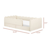 Lit Simple Rizo Inspiré Montessori - Boucle Ivoire-Babyletto-LET-M31376PWB-CLÉMENT