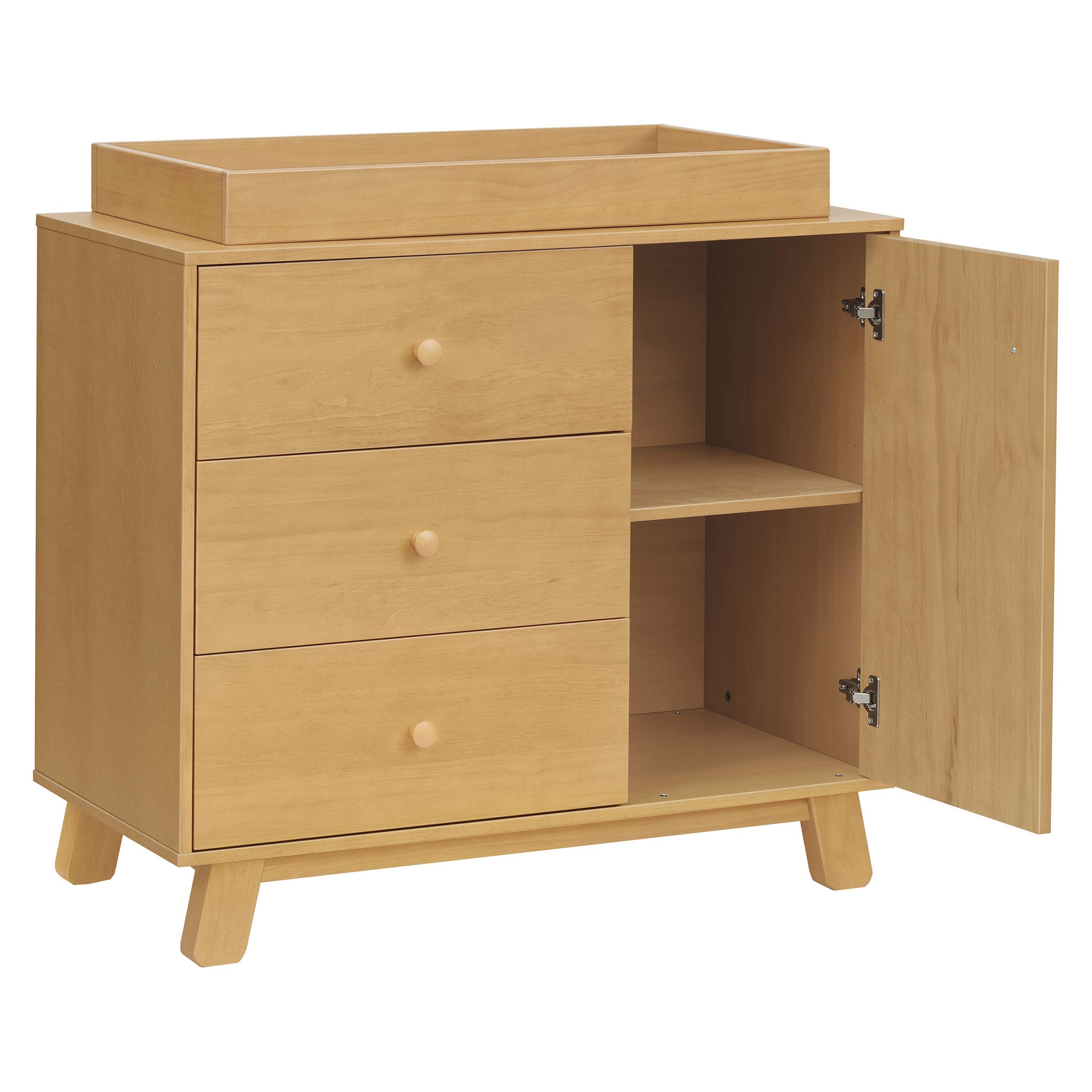 Hudson Modern 3-Drawer Dresser - Honey – CLÉMENT