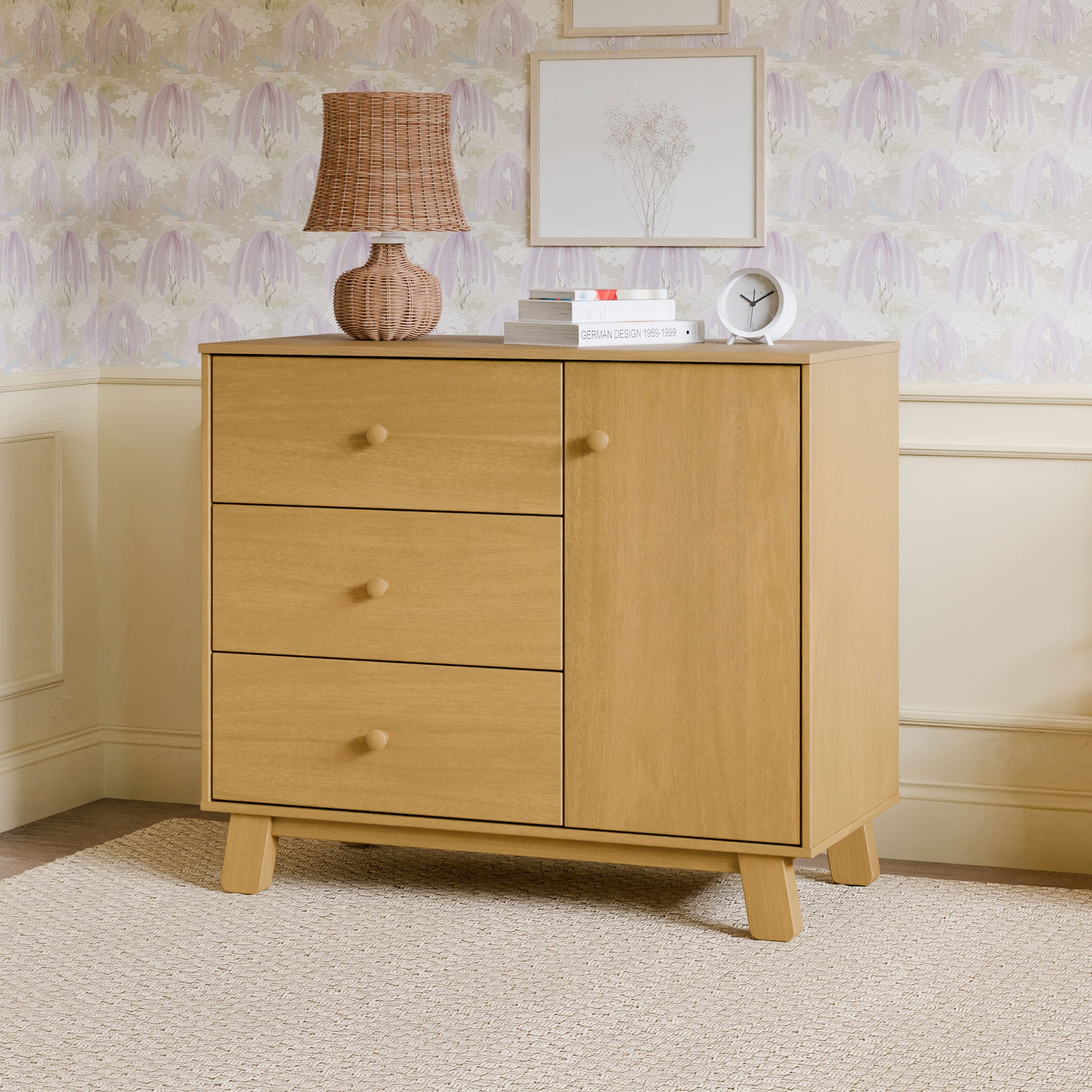 nolm drawers Mel ドロワーズ　メル　リネン　アイボリー Hudson Modern 3-Drawer Dresser - Honey – CLÉMENT