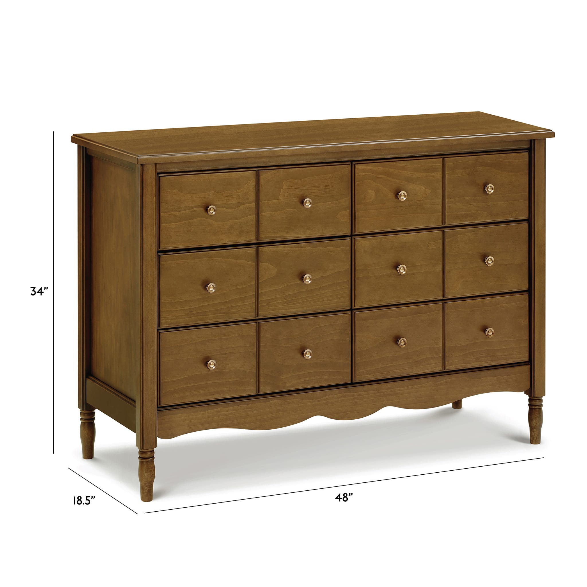 Commode 6 tiroirs Liberty - Noyer - Namesake – CLÉMENT