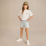 Floral Stamp T-shirt 7-16y