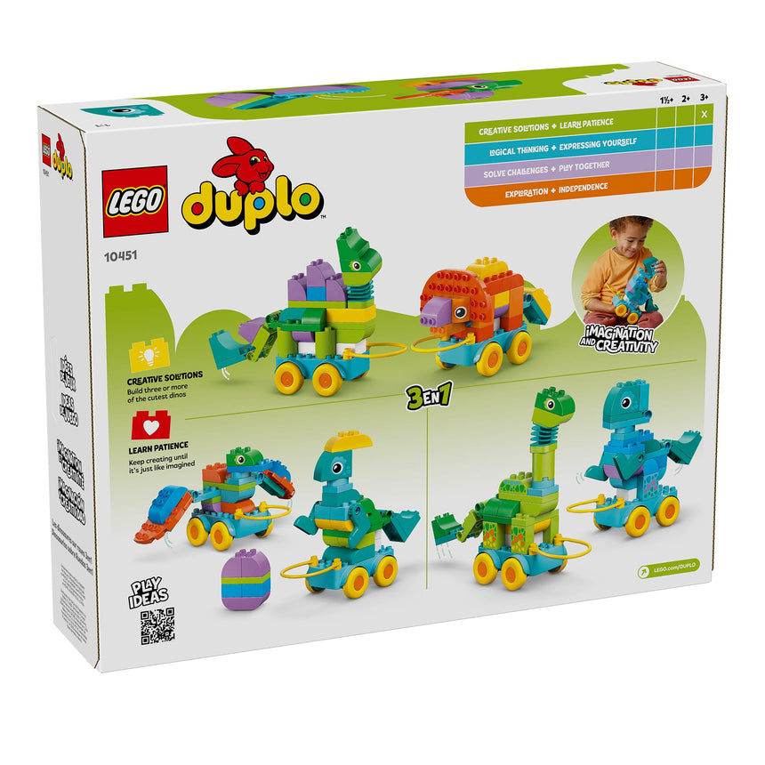 LEGO® DUPLO® Ma ville Les dinosaures sur roues 3en1-LEGO®-LGO-10451-CLÉMENT