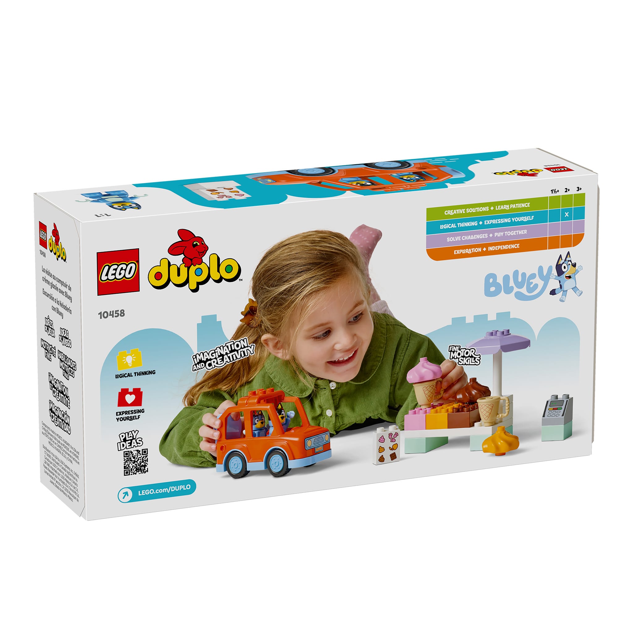 LEGO® DUPLO® La visite au comptoir de crème glacée avec Bluey
