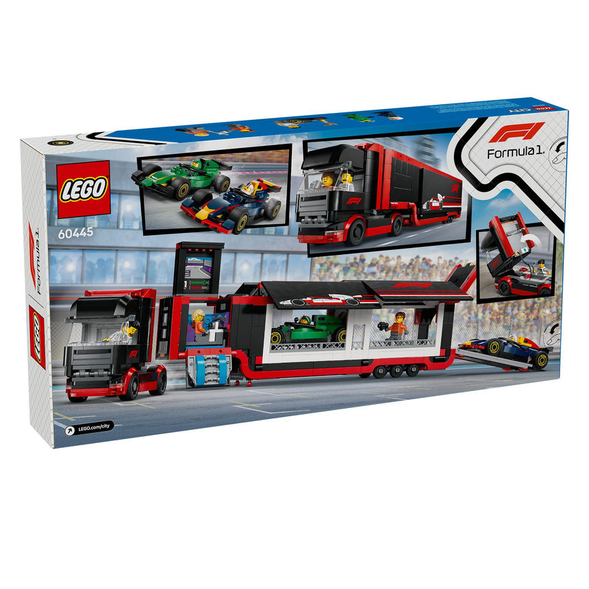 LEGO® City Le camion de F1® avec les voitures de F1® RB20 et AMR24