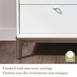 Commode 6 Tiroirs Laurel - Blanc/Noyer-Little Seeds-LIS-CG007TPCS-CLÉMENT