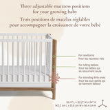 Couchette Convertible 4-en-1 Laurel - Blanc/Noyer-Little Seeds-LIS-CR009TPCS-CLÉMENT