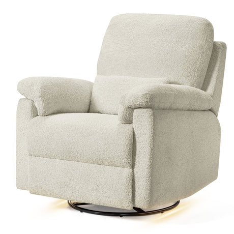 Fauteuil électrique pivotant et inclinable Bellamy avec port USB - Coquille d'huître-Little Seeds-LIS-NS018HYV-CLÉMENT