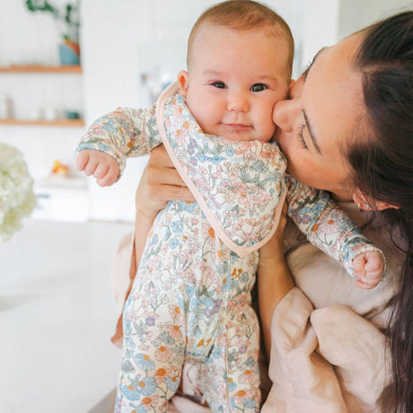 Bavoirs Bandana Mousseline(2) - Jardin Anglais-Loulou Lollipop-LLP-BIBENG-CLÉMENT