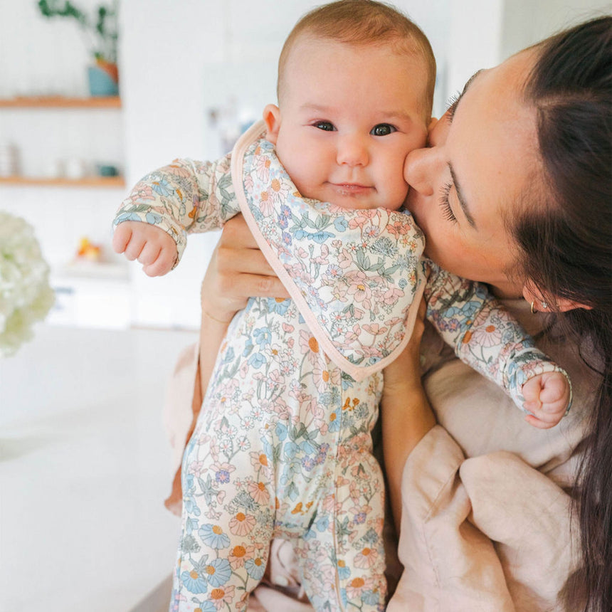 Bavoirs Bandana Mousseline(2) - Jardin Anglais-Loulou Lollipop-LLP-BIBENG-CLÉMENT