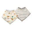 Bavoirs Bandana Mousseline(2) - Déjeuner-Loulou Lollipop-LLP-BIBFBK-CLÉMENT