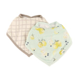 Bavoirs Bandana Mousseline(2) - Limonade-Loulou Lollipop-LLP-BIBLMN-CLÉMENT