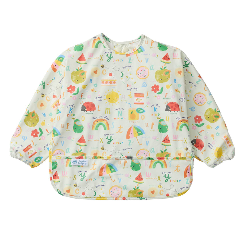 Bavoir Manches Longues Imperméable - Alphabet Smile-Loulou Lollipop-LLP-LSBIBAPS-CLÉMENT