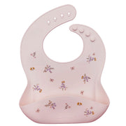 Bavoir en Silicone - Fleurs/Ditsy-Loulou Lollipop-LLP-SILBIBDSF-CLÉMENT