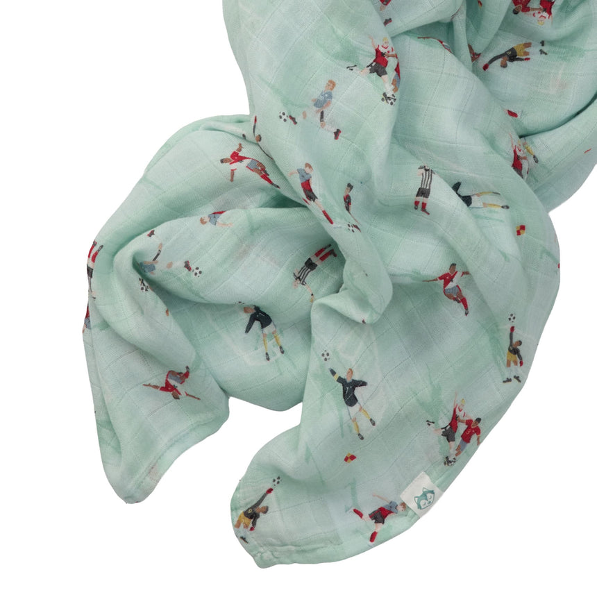 Couverture Mousseline Bambou - Soccer-Loulou Lollipop-LLP-SWBGM-CLÉMENT