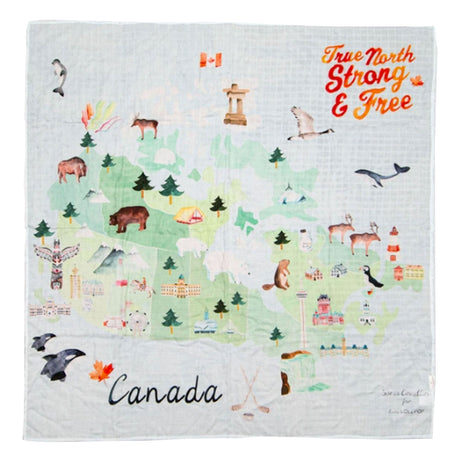 Couverture Mousseline Bambou - Canada-Loulou Lollipop-LLP-SWCAN-CLÉMENT