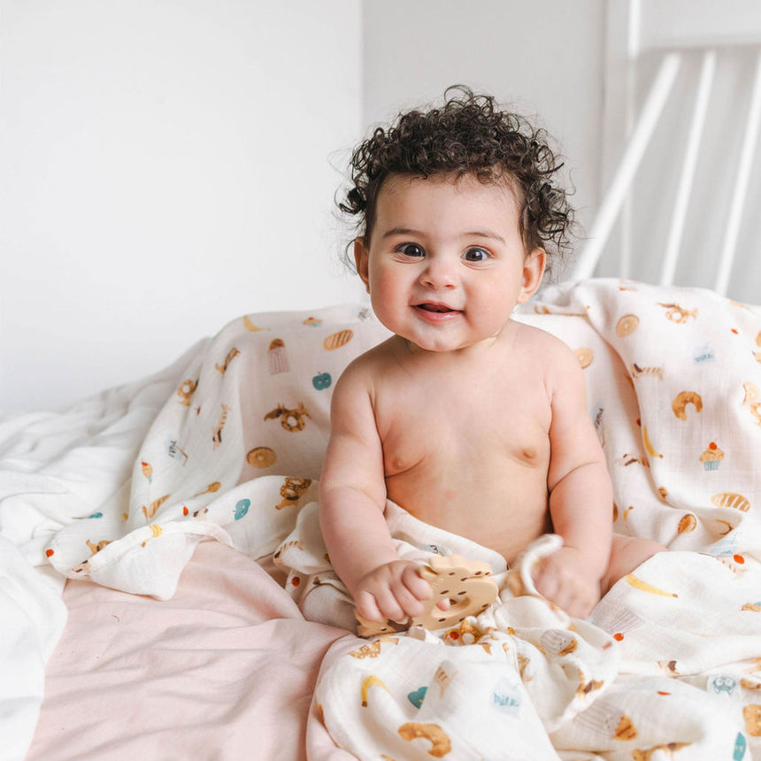 Couverture Mousseline Bambou - Déjeuner-Loulou Lollipop-LLP-SWFBK-CLÉMENT