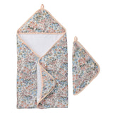 Ensemble Serviette à Capuchon - Jardin Anglais-Loulou Lollipop-LLP-TWENG-CLÉMENT