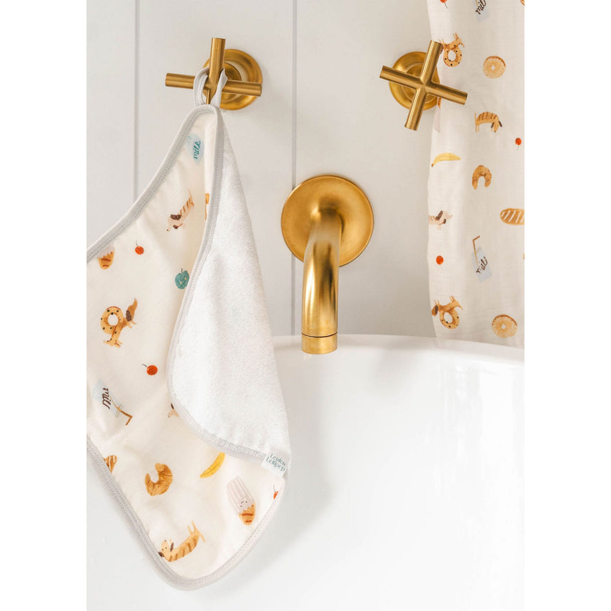 Ensemble Serviette à Capuchon - Déjeuner-Loulou Lollipop-LLP-TWFBK-CLÉMENT