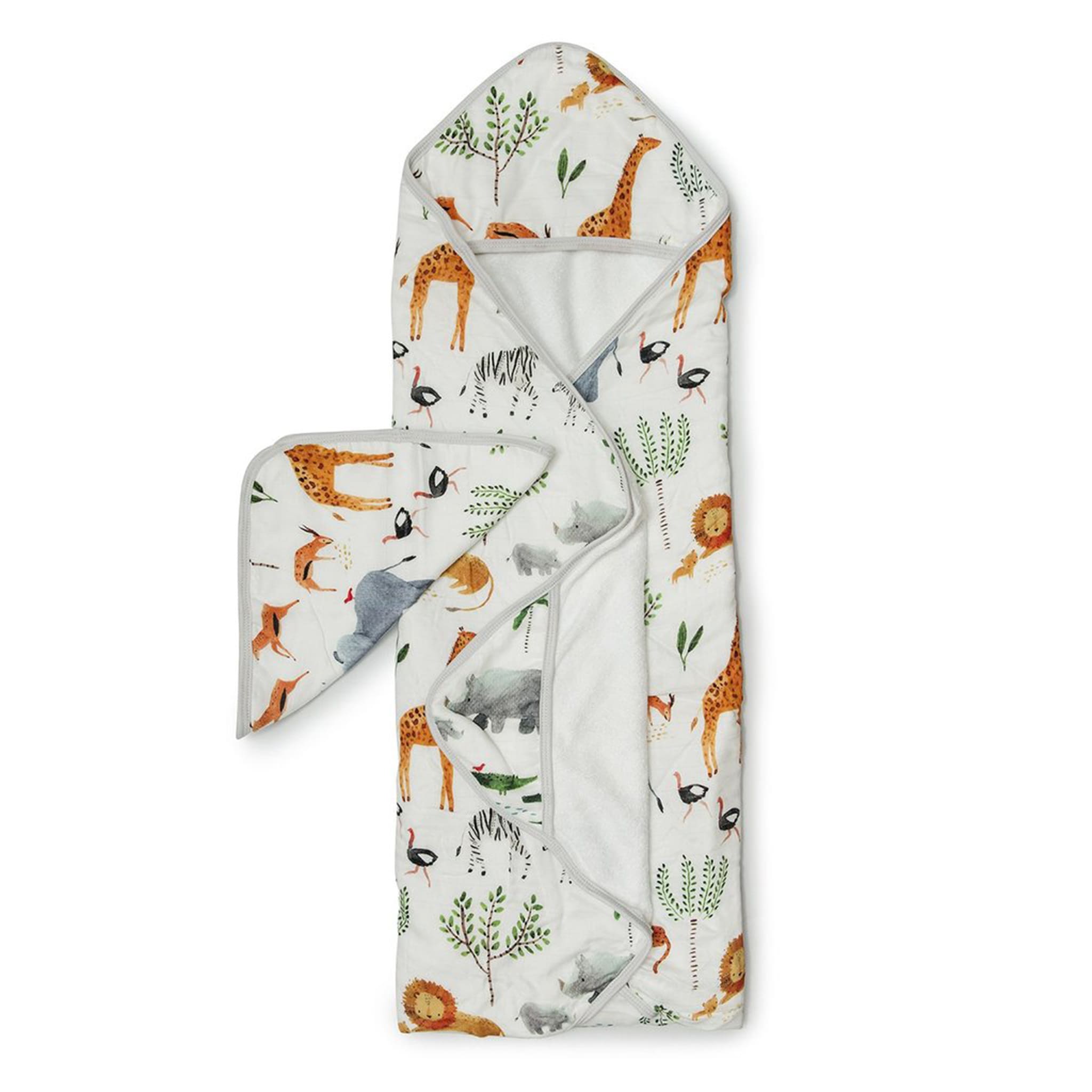 Ensemble Serviette à Capuchon - Safari Jungle - Loulou Lollipop