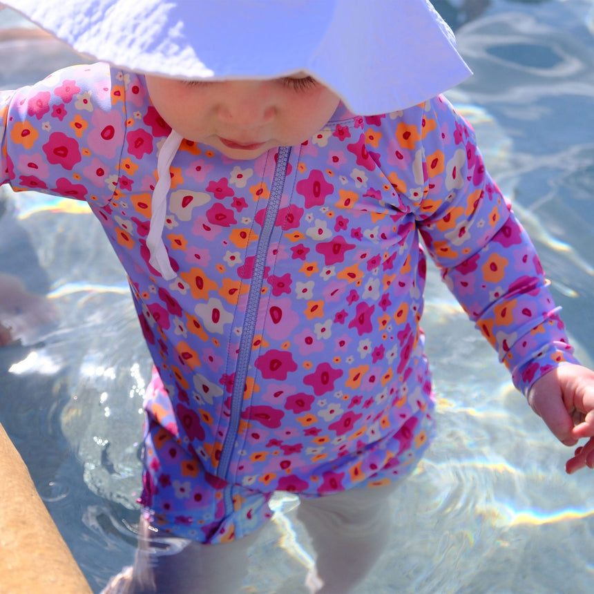 Maillot UV Manches Longues Fleurs 3-24mois-Look-LOK-1261052C-CLÉMENT