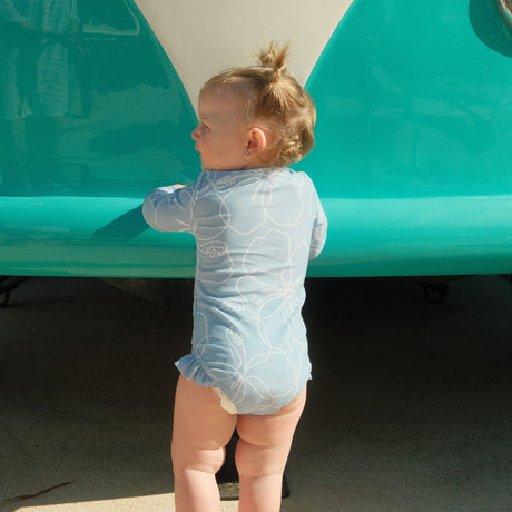 Hibiscus Long Sleeve Swimsuit 3-24m