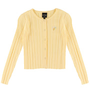 Cardigan Côtelé Dolce Vita 7-14ans-Look-Jaune-S-LOK-1263483C-CLÉMENT