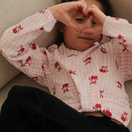 Blouse Vichy Cerises 7-14ans-Look-LOK-1263500C-CLÉMENT