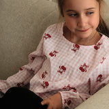 Blouse Vichy Cerises 7-14ans-Look-LOK-1263500C-CLÉMENT
