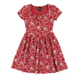 Robe Côtelée Fleurs Cerises 7-14ans-Look-Bordeaux-S-LOK-1263506C-BOR-CLÉMENT