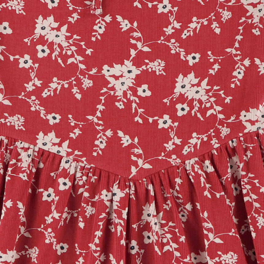 Robe Côtelée Fleurs Cerises 7-14ans-Look-LOK-1263506C-BOR-CLÉMENT