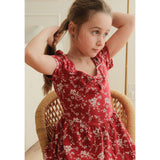 Robe Côtelée Fleurs Cerises 7-14ans-Look-LOK-1263506C-BOR-CLÉMENT