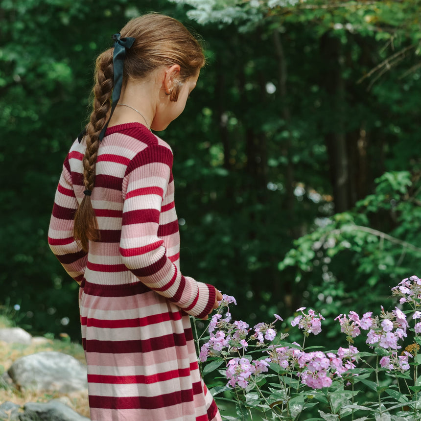Romance Striped Knit Dress7-14