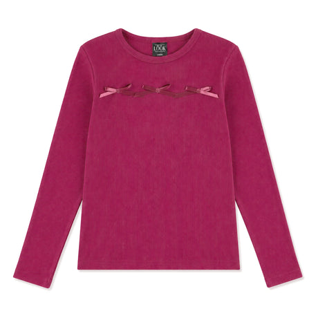 T-shirt Blush & Boucle 7-14ans-Look-Prune-S-LOK-2263476C-PRU-CLÉMENT