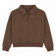 Polo Ouaté Zip Blush & Boucle 7-14ans-Look-Brun-S-LOK-2263477C-CLÉMENT