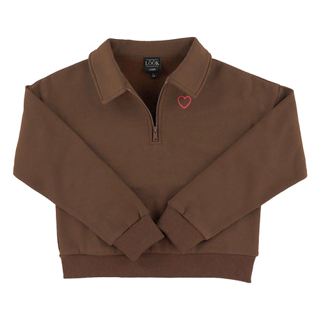 Polo Ouaté Zip Blush & Boucle 7-14ans-Look-LOK-2263477C-CLÉMENT