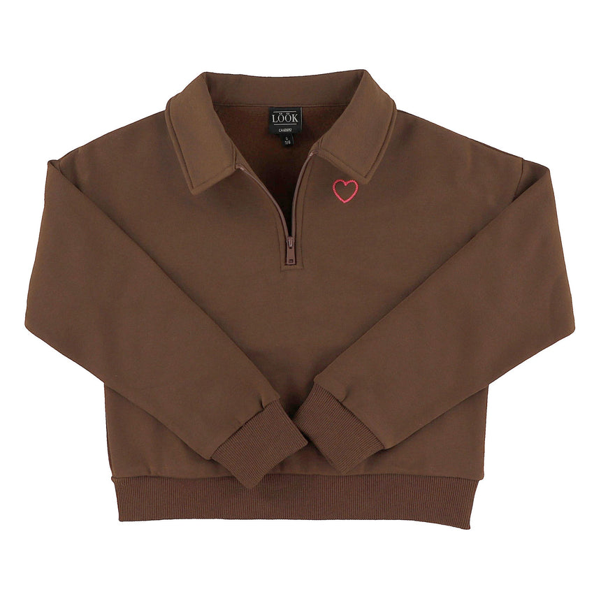 Polo Ouaté Zip Blush & Boucle 7-14ans-Look-LOK-2263477C-CLÉMENT