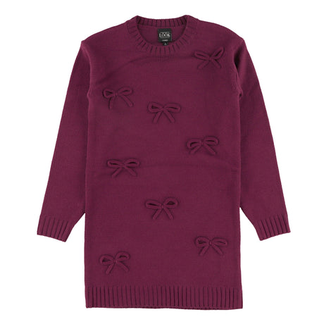 Robe Tricot Blush & Boucle 7-14ans-Look-Prune-S-LOK-2263478C-CLÉMENT