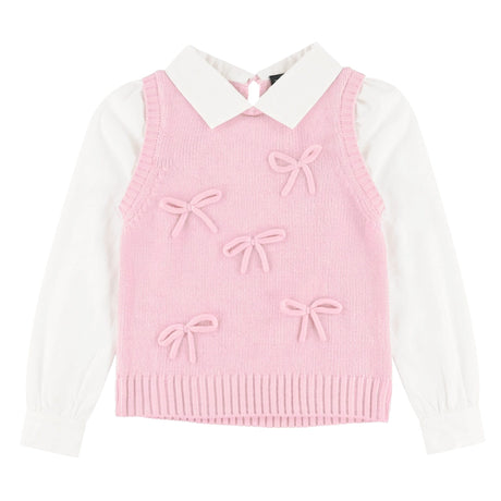 Blouse Bimatière Boucle 7-14ans-Look-Rose-S-LOK-2263485C-CLÉMENT