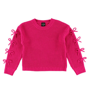 Pull Tricot Blush & Boucle 7-14ans-Look-Fuchsia-S-LOK-2263487C-CLÉMENT