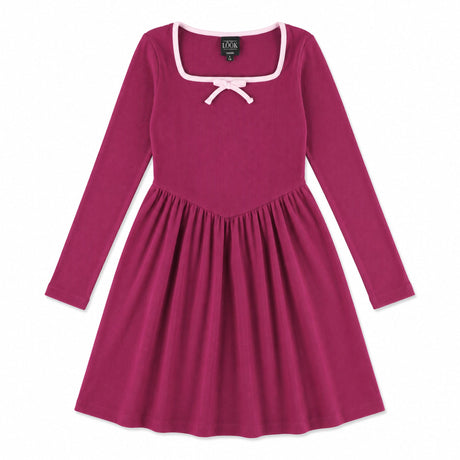 Robe Côtelée Blush & Boucle 7-14ans-Look-Prune-S-LOK-2263490C-PRU-CLÉMENT