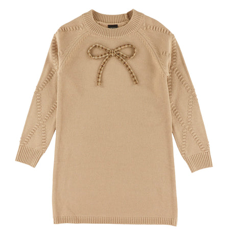 Robe Tricot Blush & Boucle 7-14ans-Look-Beige-S-LOK-2263493C-CLÉMENT