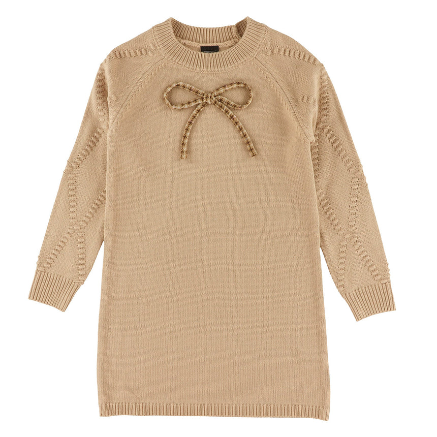 Robe Tricot Blush & Boucle 7-14ans-Look-Beige-S-LOK-2263493C-CLÉMENT