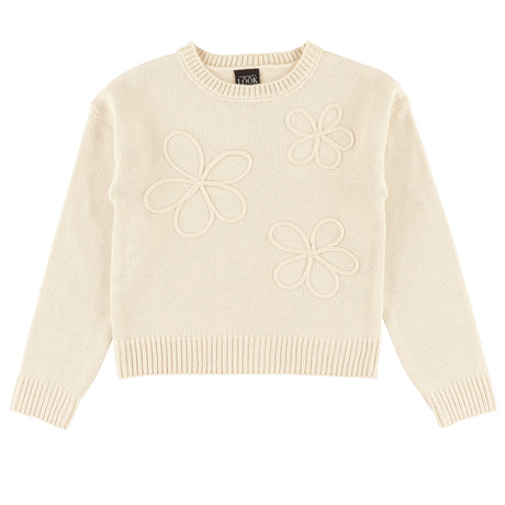 Pull Fleurs Blush & Boucle 7-14ans-Look-Ivoire-S-LOK-2263505C-IVO-CLÉMENT